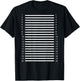 Hair Length Check 20 Lines on The Back of The T-Shirt - T-Shirt | Black