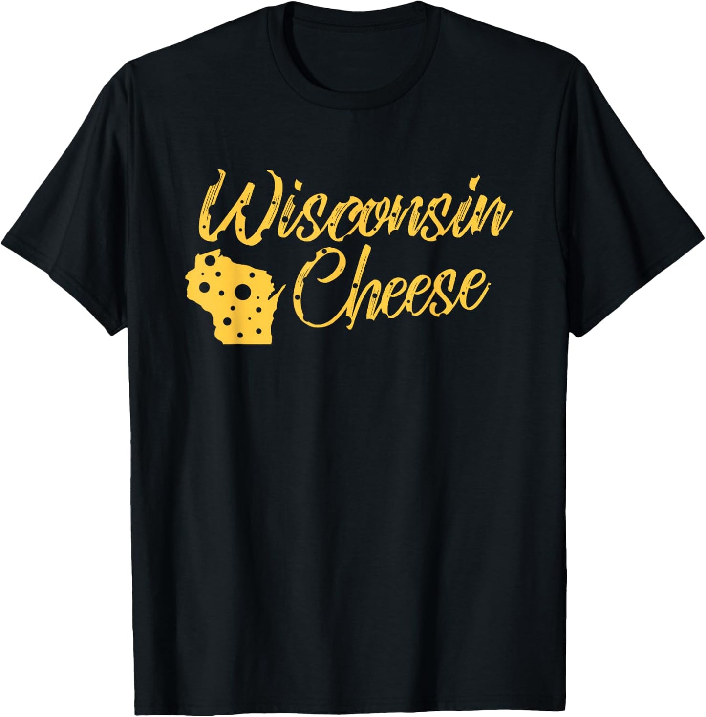 Wisconsin Cheese Dairy Industry Cheesehead Pride Humor Shirt T-Shirt - T-Shirt | Black