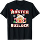 Master Builder Gingerbread House Construction Decorating T-Shirt - T-Shirt | Black