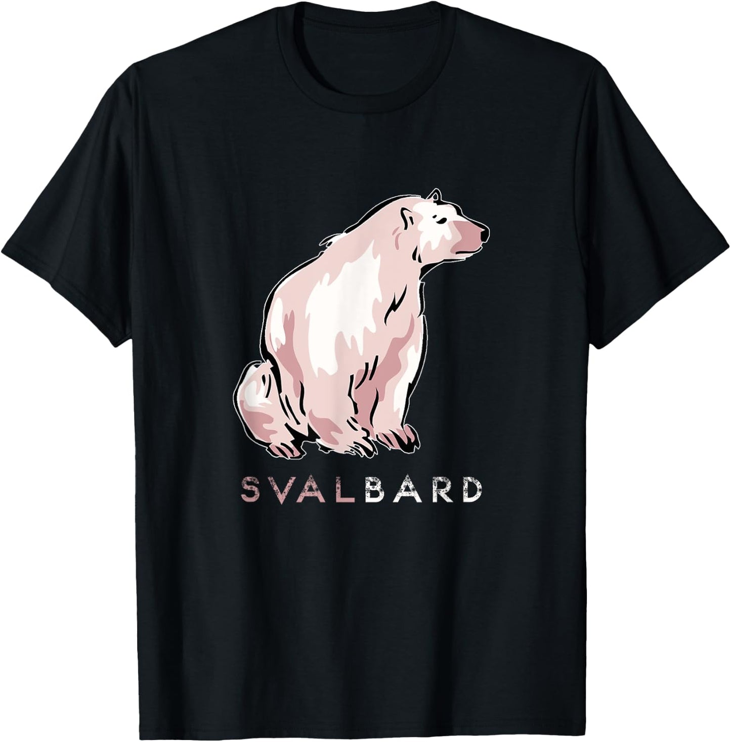 Svalbard The Polar Bear Arctic Circle Norway T-Shirt - T-Shirt | Black