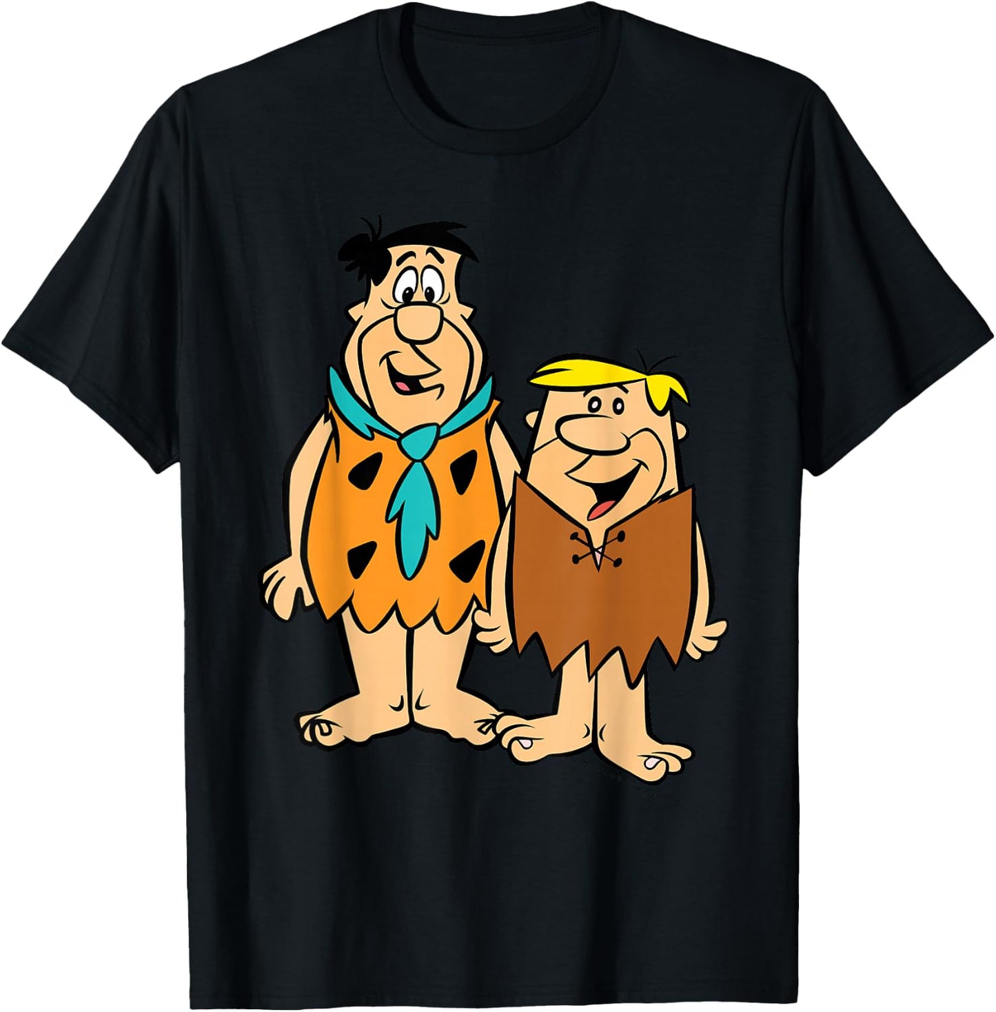 The Flinstones Barney And Fred T-Shirt - T-Shirt | Black