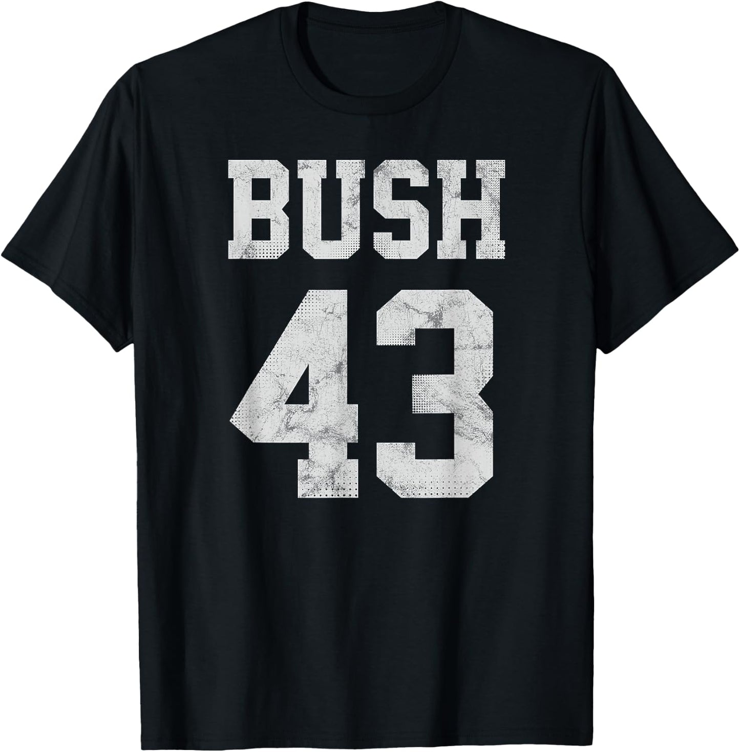Bush 43 POTUS 43rd President George W. Bush Shirt T-Shirt - T-Shirt | Black