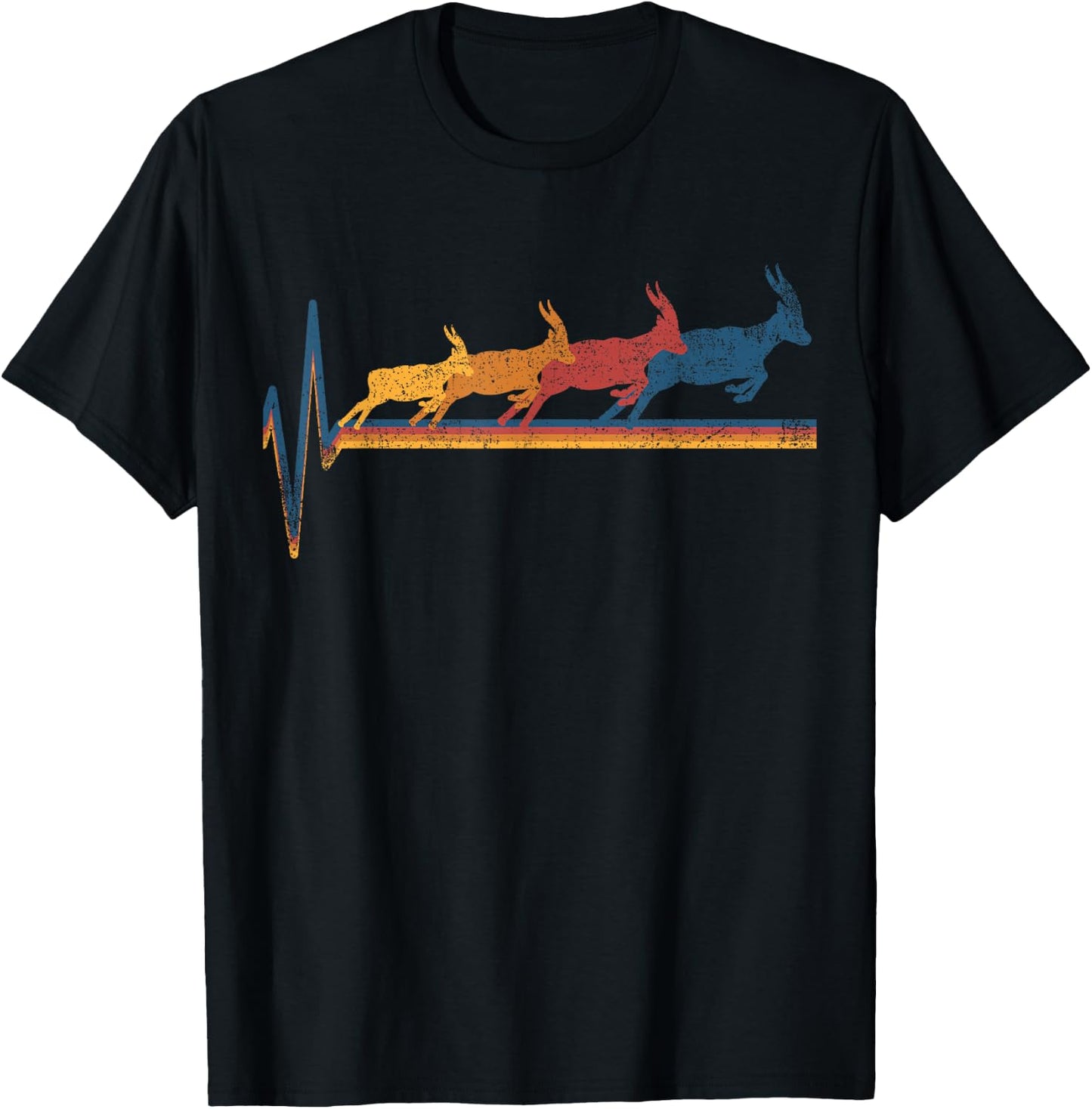 Antelope Gifts -Adults Classic Fit Black Letter Print Small T-Shirt - T-Shirt | Black