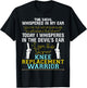 Total Knee Replacement Recovery ACL Surgery Warrior T-Shirt - T-Shirt | Black
