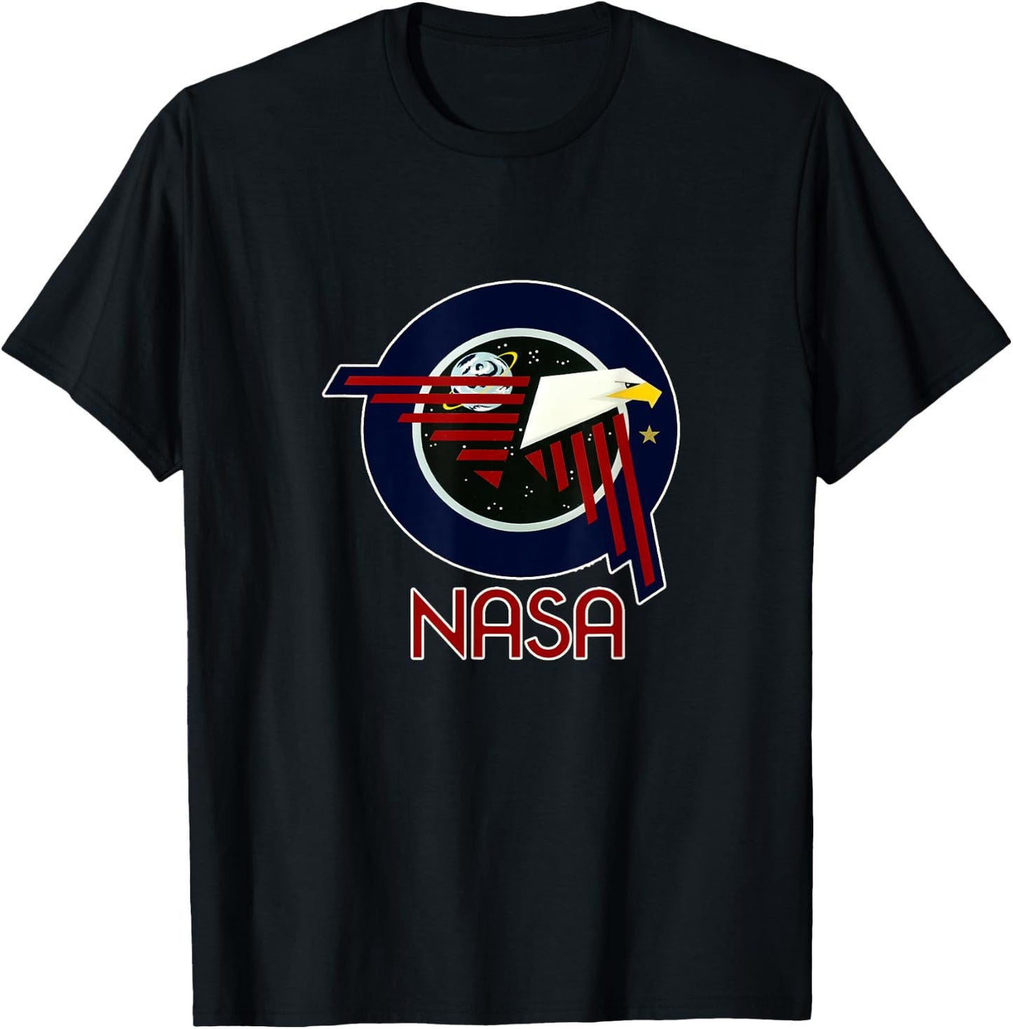 Retro Astronaut Patch NASA T-Shirt - T-Shirt | Black