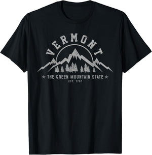 Vermont Est. 1791 USA America Souvenir T-Shirt - T-Shirt | Black