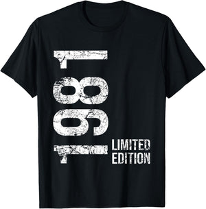 44th Birthday 44 Years Old Man Woman Vintage 1981 T-Shirt - T-Shirt | Black