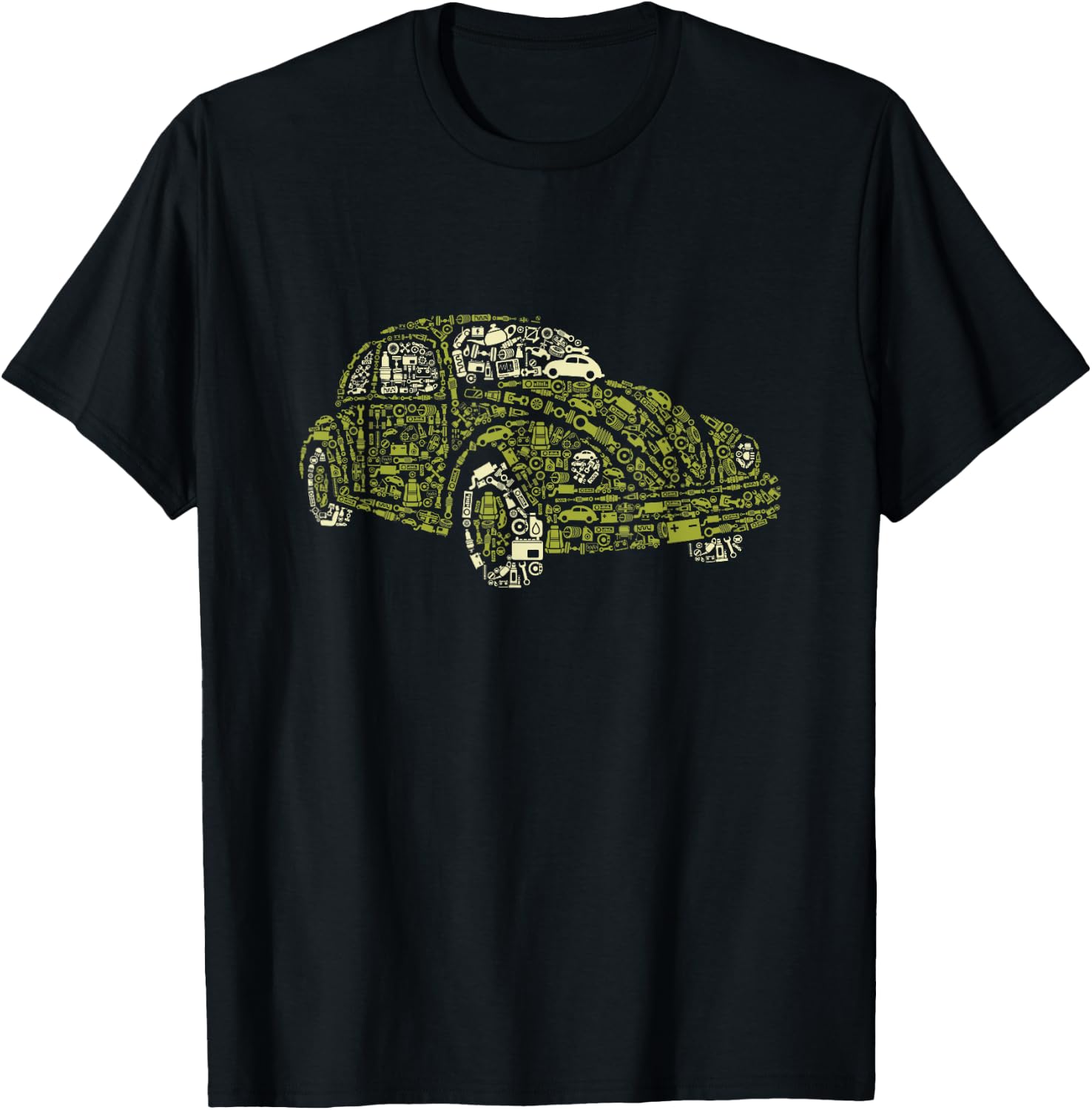 Classic Car Auto Shop Mechanic Engineer Vintage T-Shirt - T-Shirt | Black