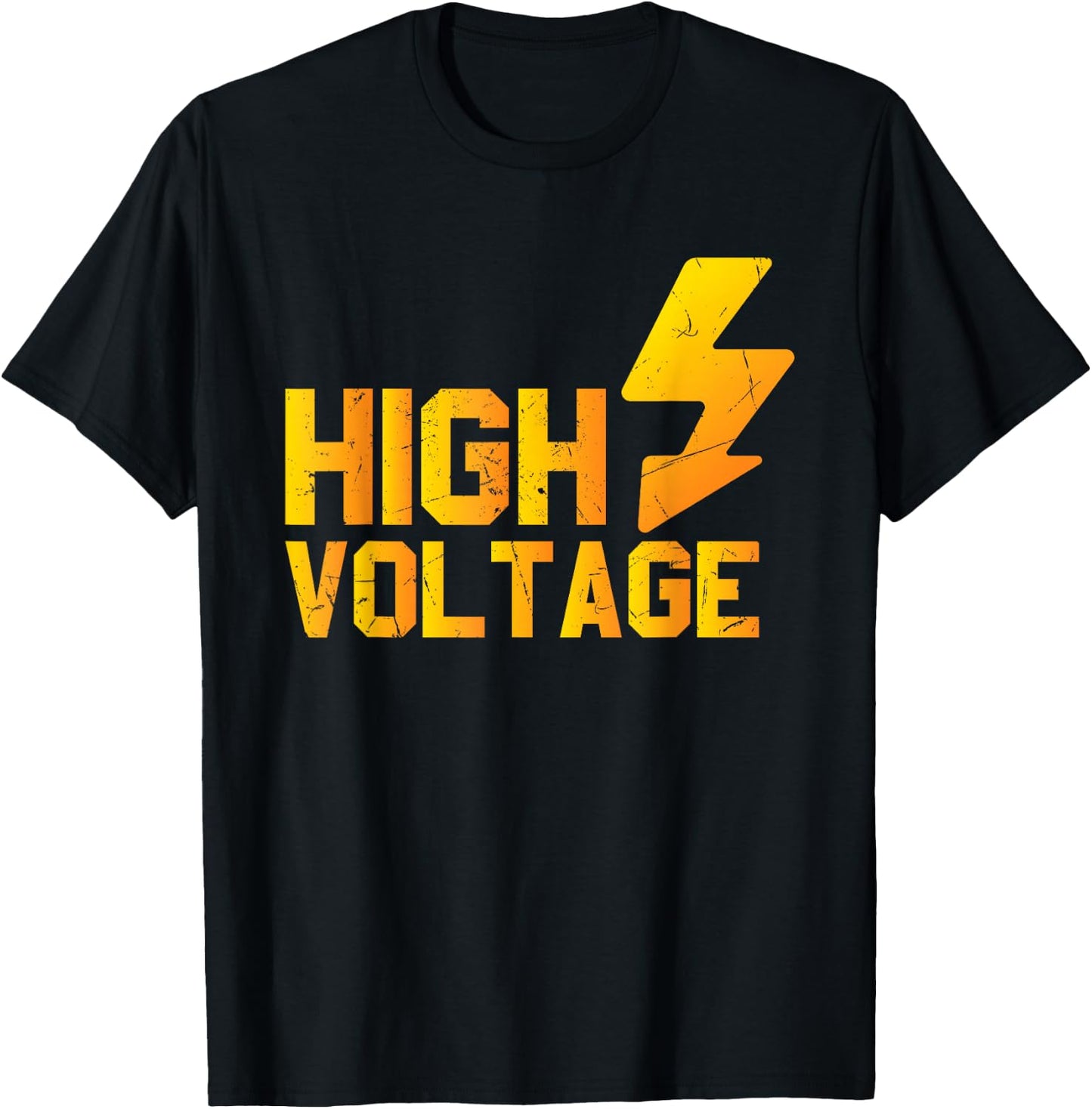 Cool High Voltage Lightning Electrician Car Drivers gift T-Shirt - T-Shirt | Black