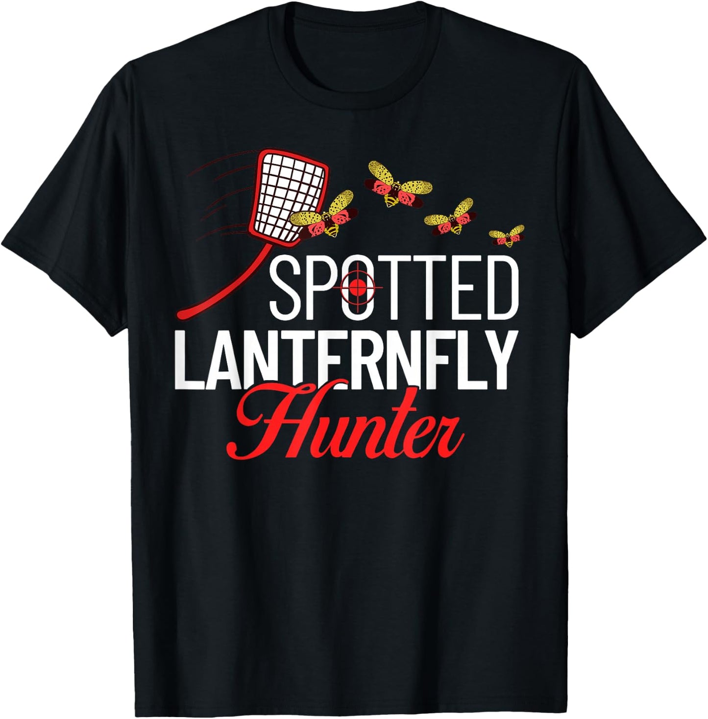 Spotted Lanternfly Trap Insect Spray Lantern Fly T-Shirt - T-Shirt | Black