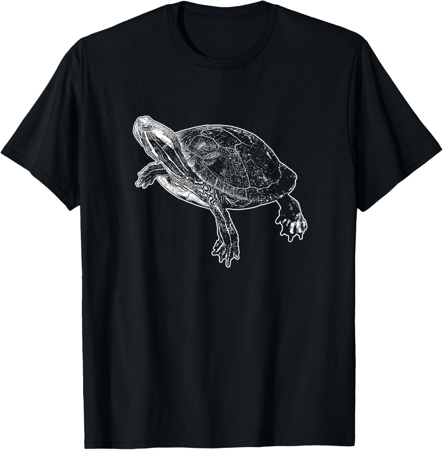 Red-Eared Slider Turtle T-Shirt - T-Shirt | Black