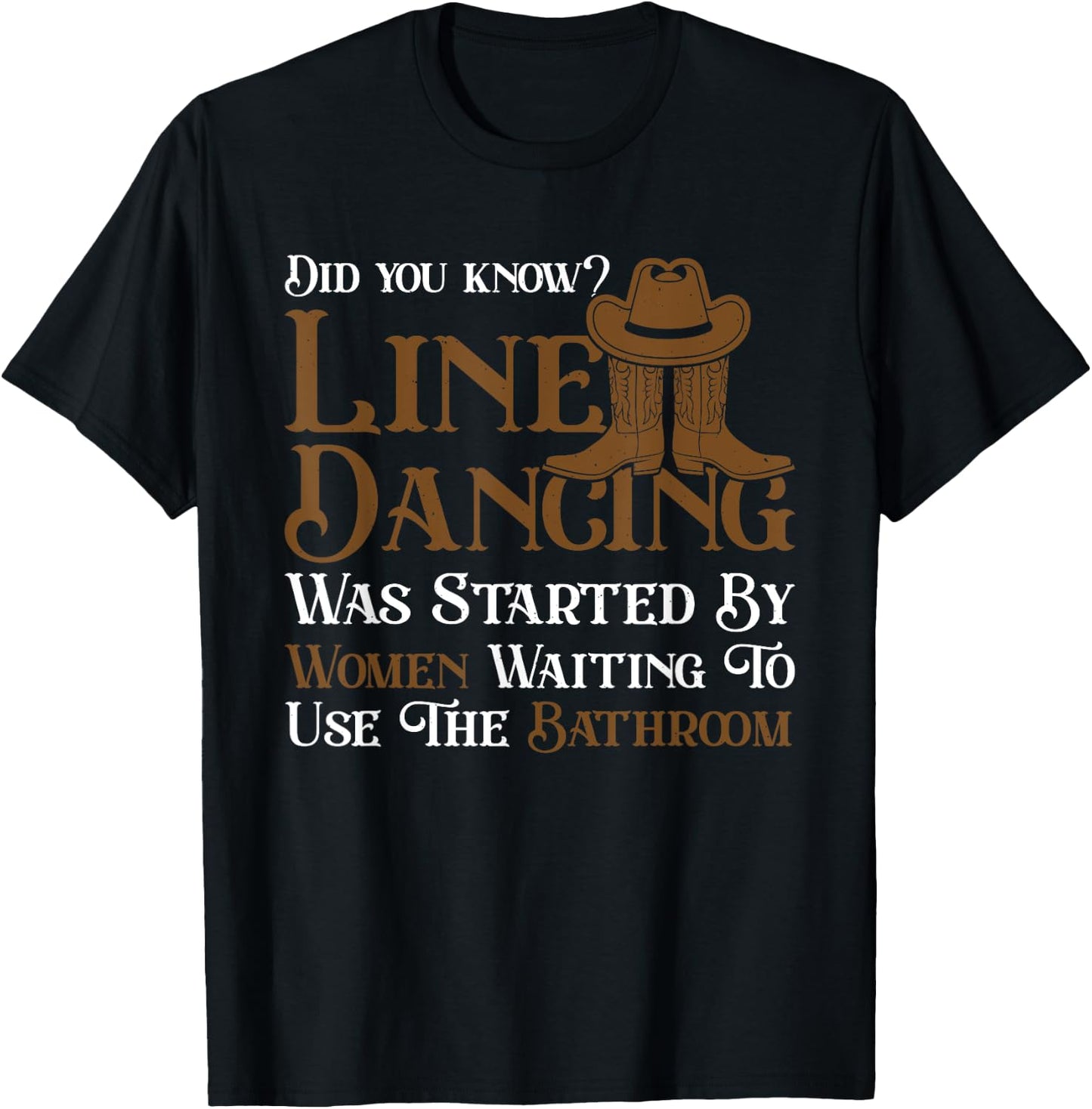 Western Line Dance 5678 Funny Line Dancing T-Shirt - T-Shirt | Black