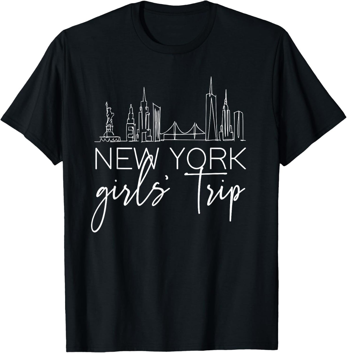 New York City Girl's Weekend Trip with Girlfriend and Sister T-Shirt - T-Shirt | Black