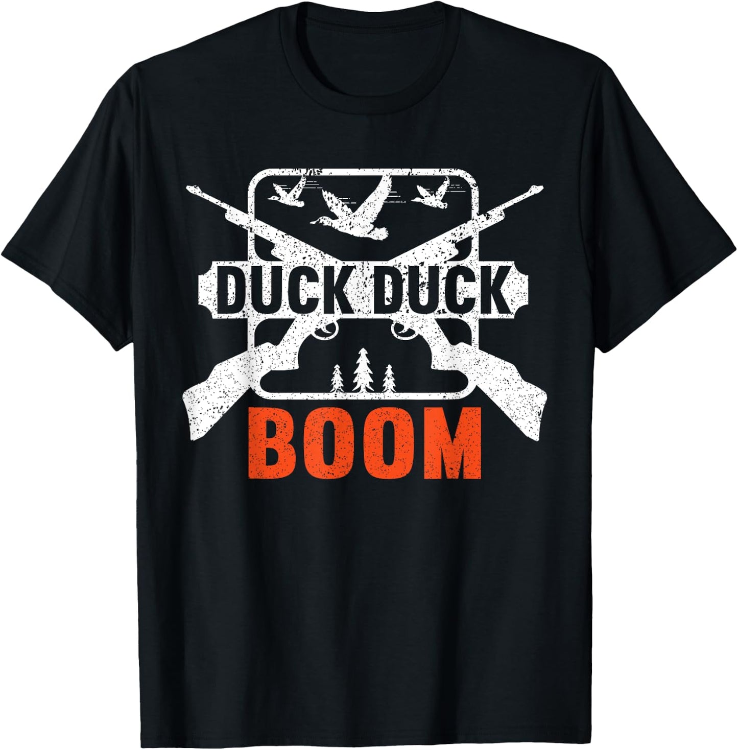 Duck Duck Boom | Hunting Ducks Hunting Funny Hunting T-Shirt - T-Shirt | Black