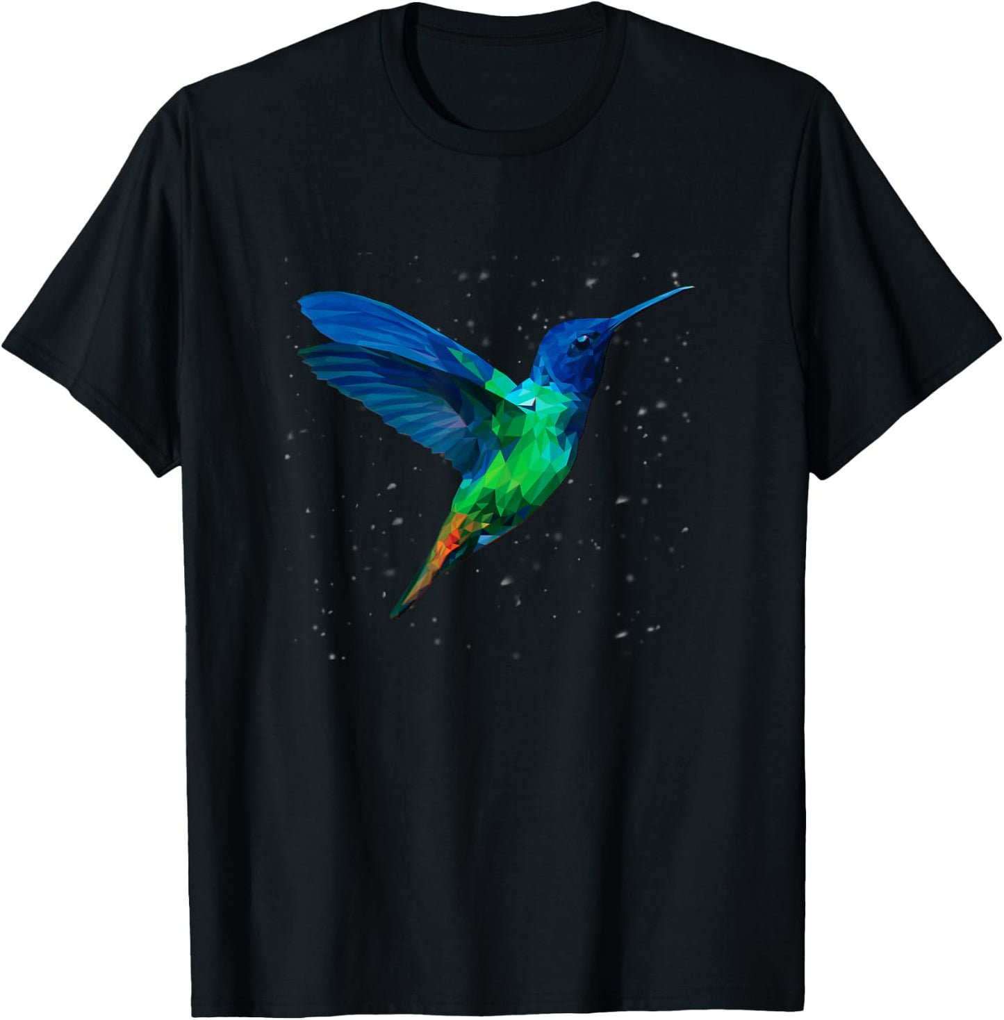 Hummingbird illustration bird T-Shirt - T-Shirt | Black