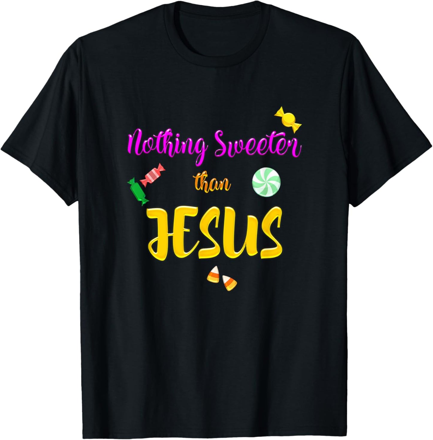 Jesus Trunk Or Treat Candy Christian Halloween T-Shirt - T-Shirt | Black