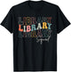 Library Squad Librarian Bookworm Groovy Design Men T-Shirt - T-Shirt | Black