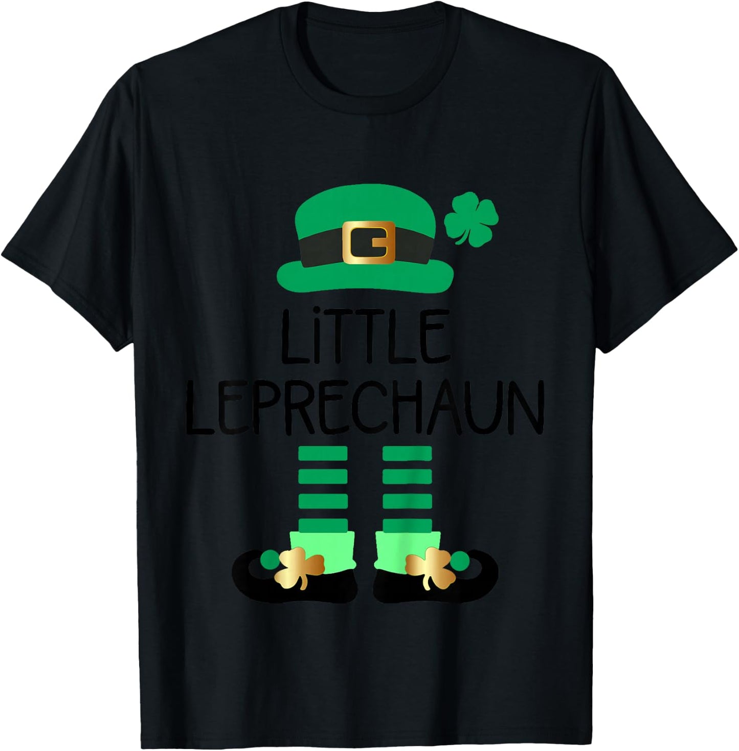 Boys St Patricks Day Toddler Little Leprechaun Costume Baby T-Shirt - T-Shirt | Black