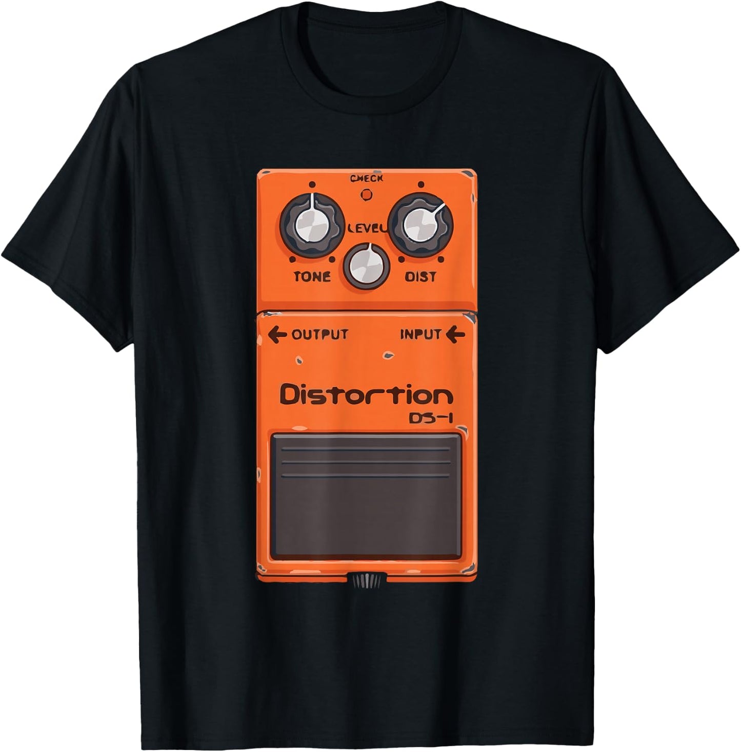Guitar Pedal Amp Cartoon Cool Music Lover Gifts T-Shirt - T-Shirt | Black
