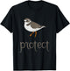 Protect the Piping Plover Bird Beach Nature Conservation T-Shirt - T-Shirt | Black