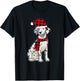 Funny Dalmatian Christmas Dots Spots Dogs Women Kids T-Shirt - T-Shirt | Black