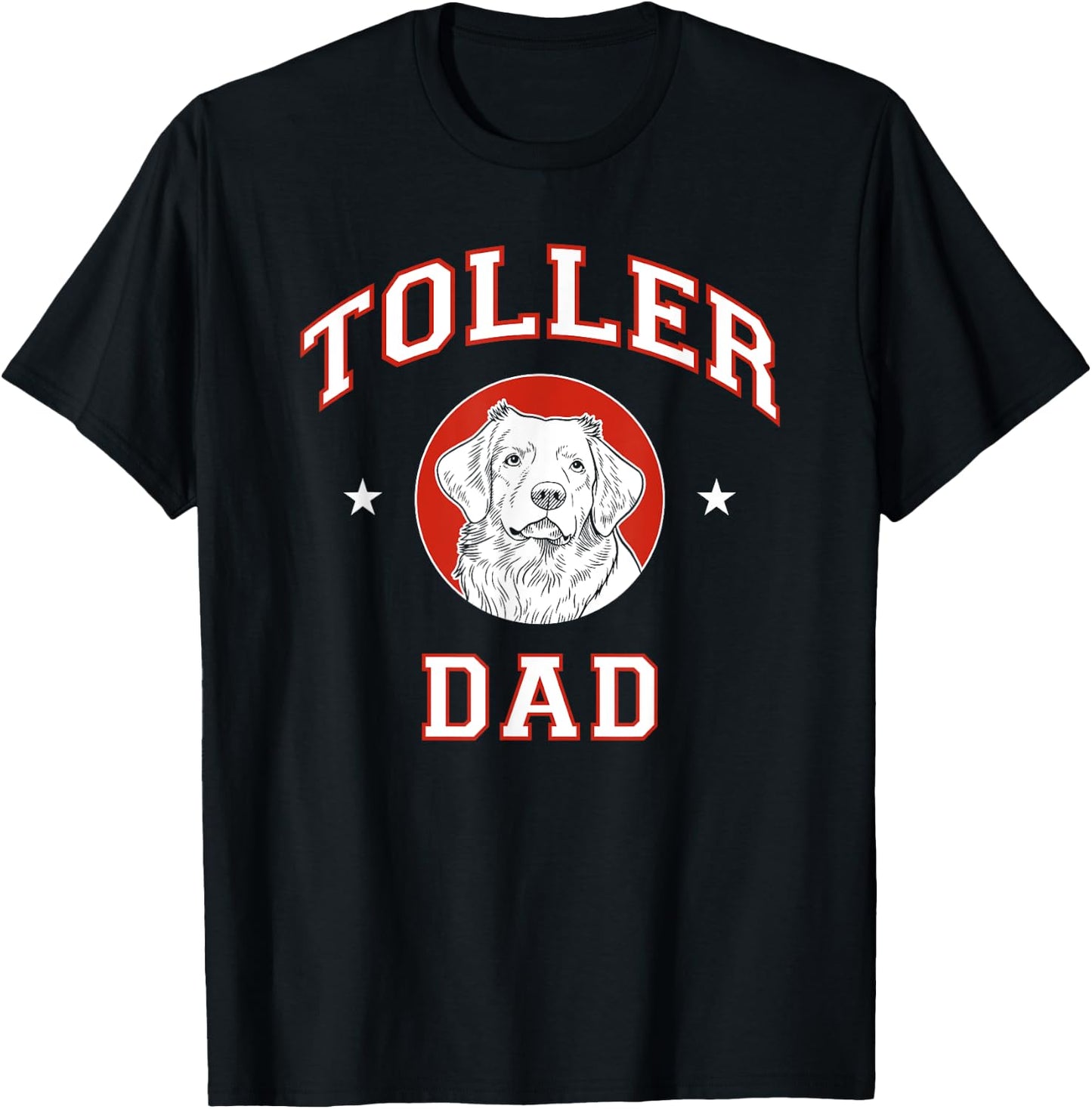 Nova Scotia Duck Tolling Retriever Dad Dog Father Women Kids T-Shirt - T-Shirt | Black