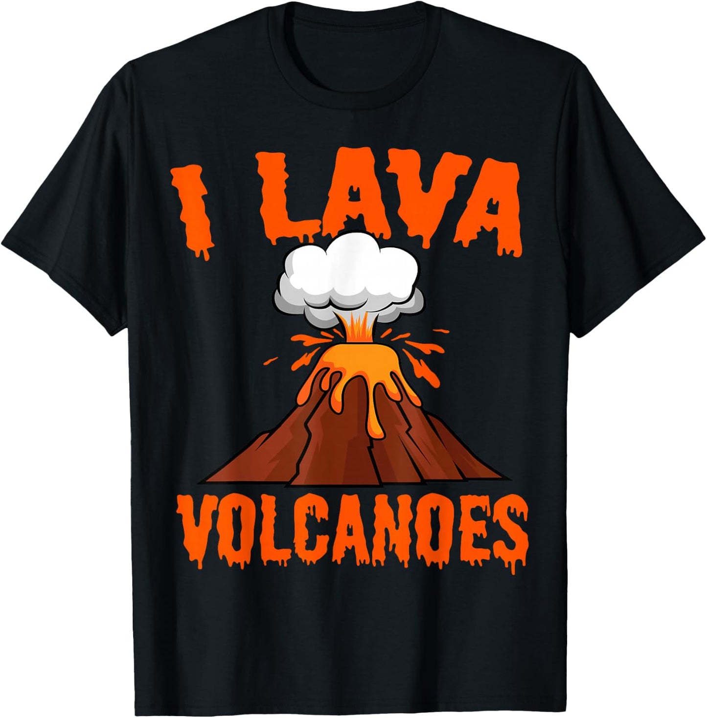 I Lava Volcanoes Geologist Volcanologist Magma Volcanology T-Shirt - T-Shirt | Black