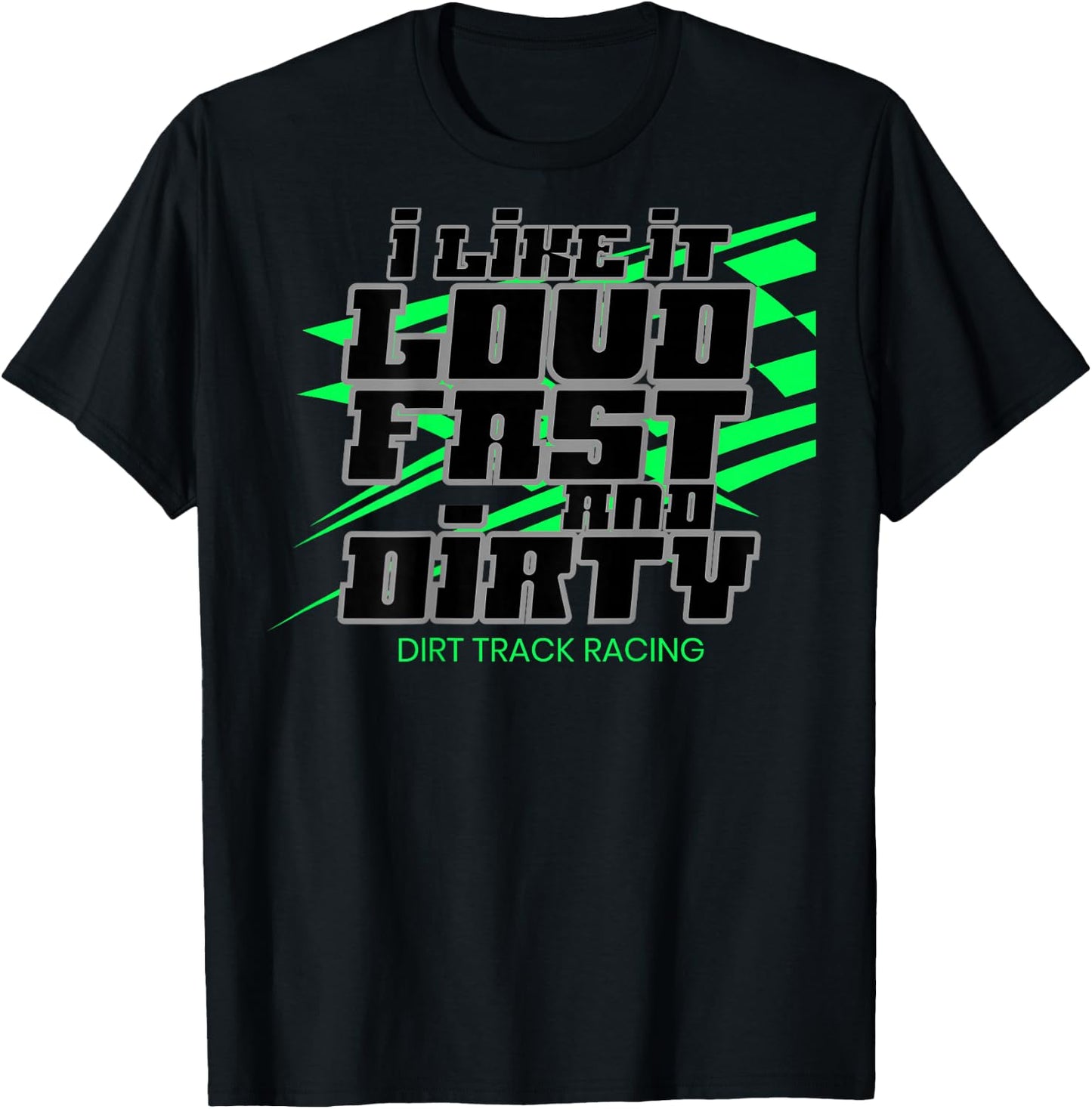 Dirt Modified Racing Apparel Sprint Car Dirt Track Racing T-Shirt - T-Shirt | Black