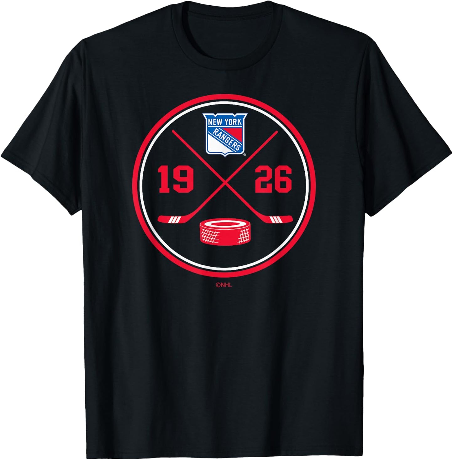 New York Rangers Prize Black Officially Licensed T-Shirt - T-Shirt | Black
