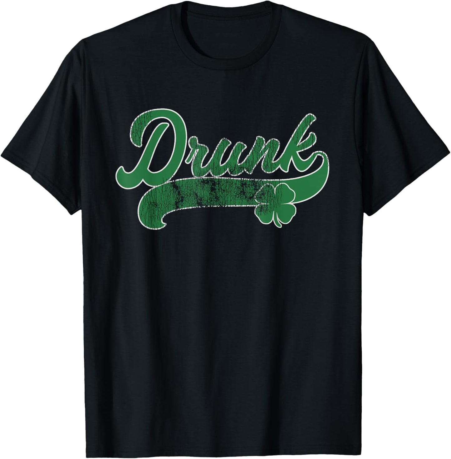 Drunk Beer Shamrock St. Patrick's Day Irish Gift Drinking T-Shirt - T-Shirt | Black