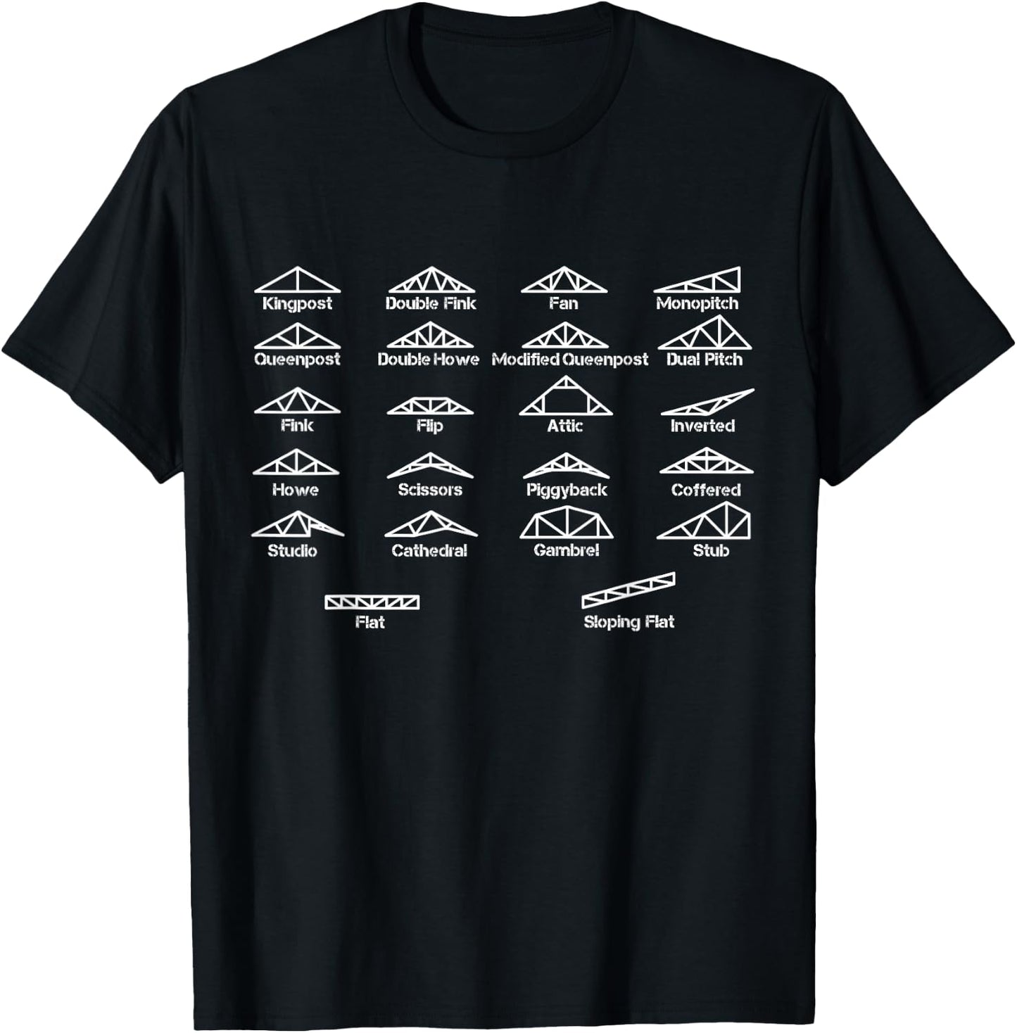 Civil Engineer Shirt Truss Structural Engineering Gift T-Shirt - T-Shirt | Black