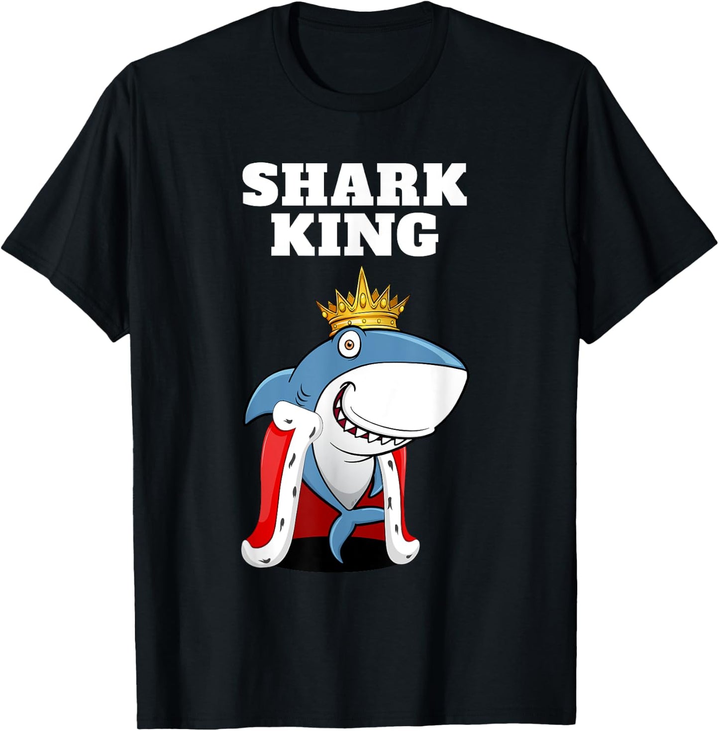 Shark King | Boys Shark | Shark T-Shirt - T-Shirt | Black