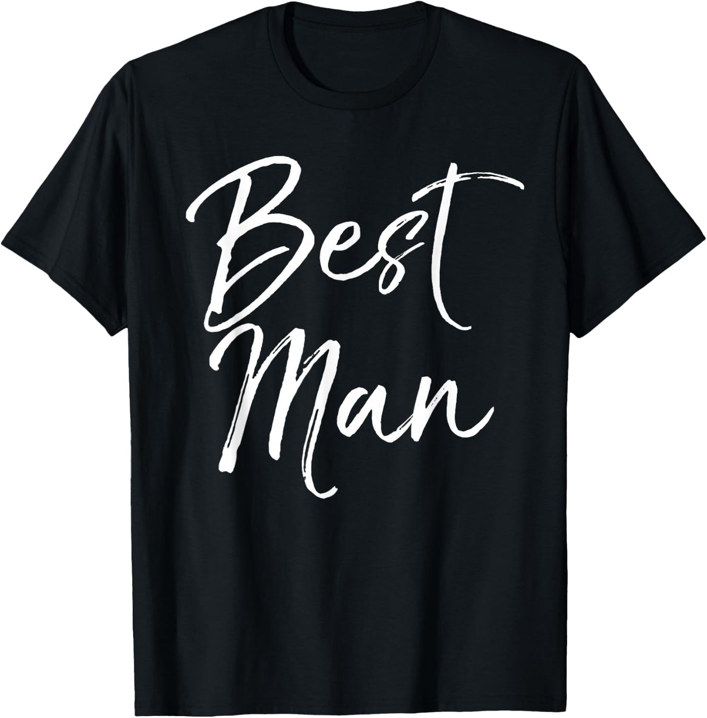 Wedding Bridal Party Gift Groomsmen Best Man T-Shirt - T-Shirt | Black
