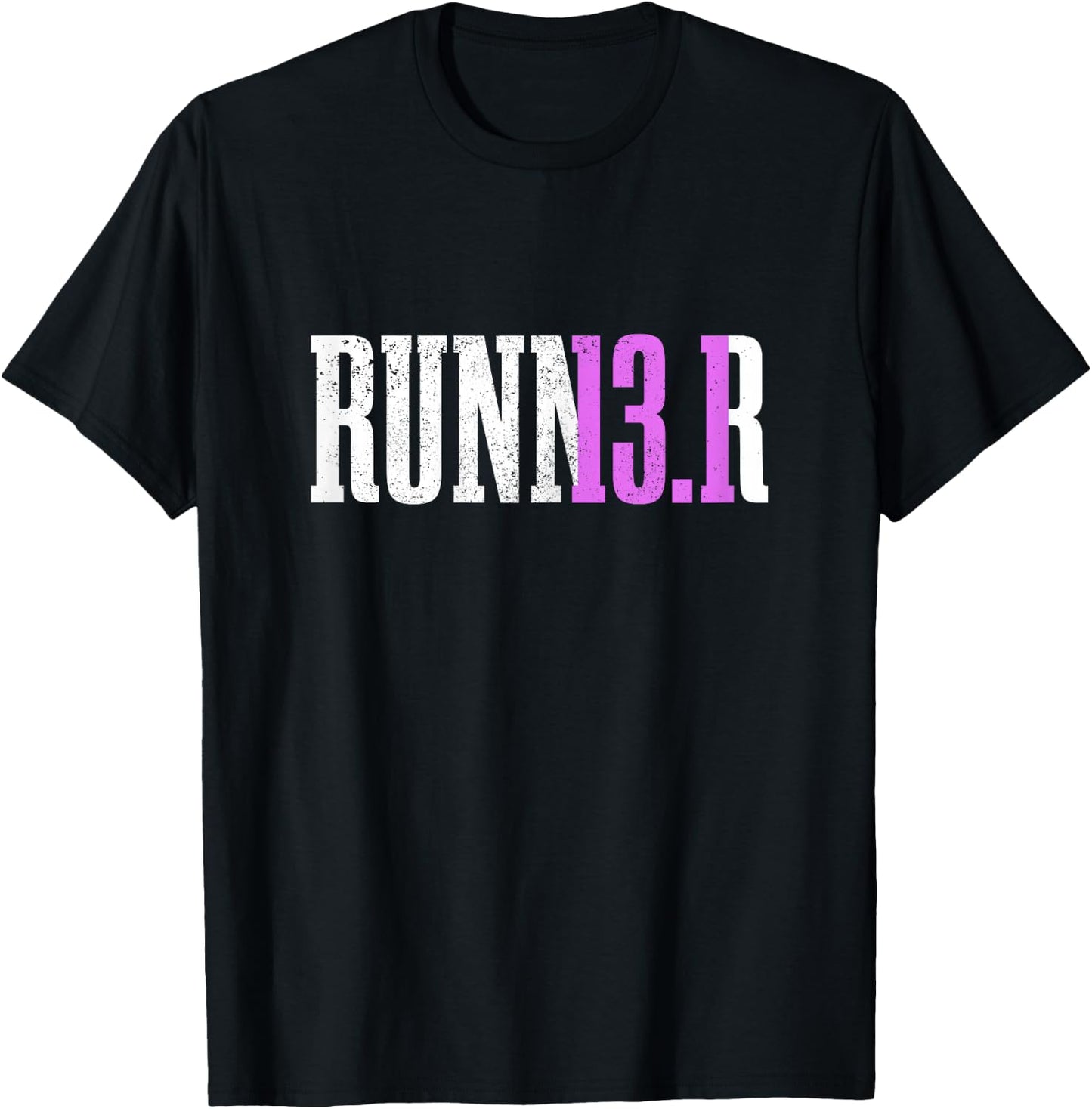 Half Marathon Runner Apparel Co. Women's Black 13.1 Miles Running T-Shirt - T-Shirt | Black