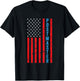 Postmaster - American Flag Postal Worker Patriotism T-Shirt - T-Shirt | Black