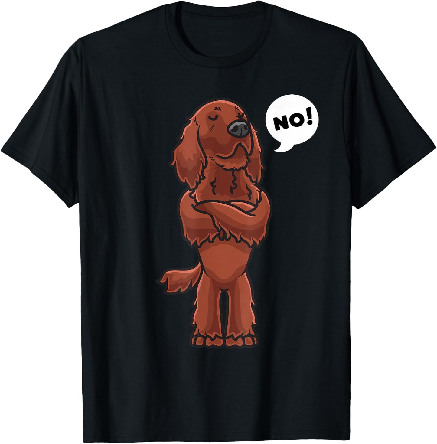 Stubborn Irish Setter Dog Women Kids T-Shirt - T-Shirt | Black