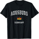 Augsburg Germany Vintage Athletic Sports Design T-Shirt - T-Shirt | Black