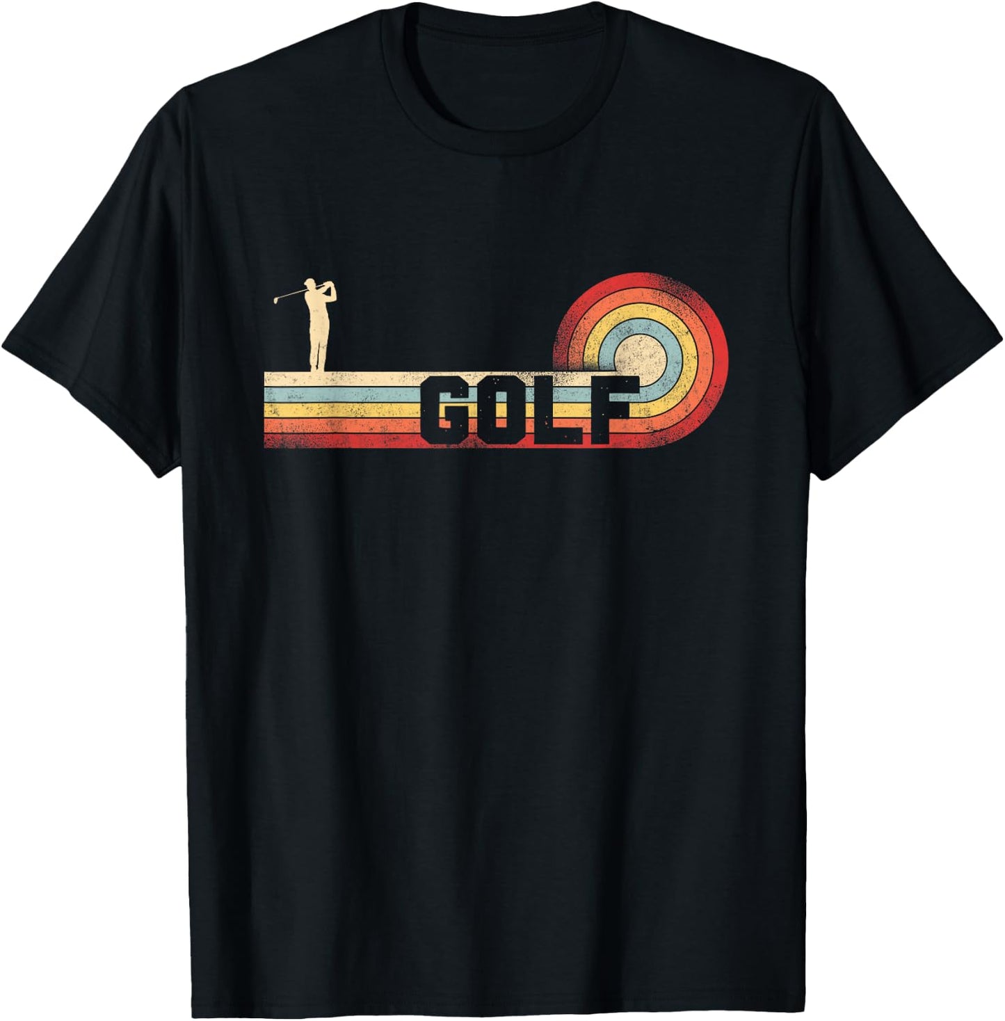 Golf Retro Vintage Golf T-Shirt - T-Shirt | Black