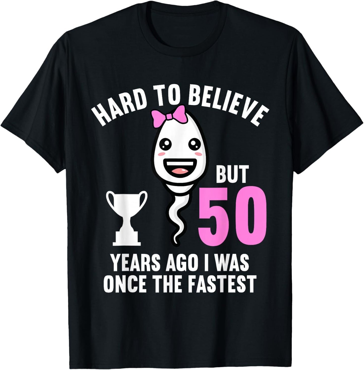 50 Years Ago I Was once The Fastest 50th Birthday T-Shirt - T-Shirt | Black