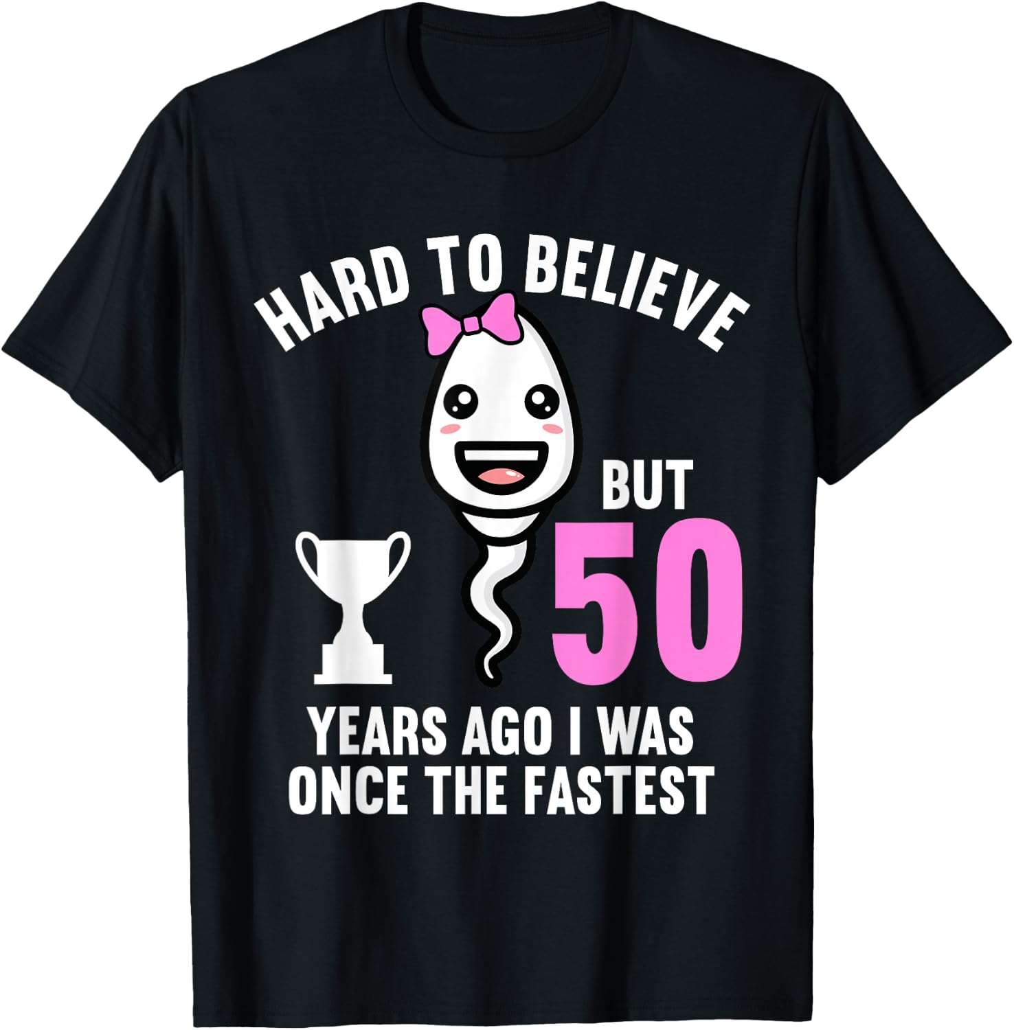 50 Years Ago I Was once The Fastest 50th Birthday T-Shirt - T-Shirt | Black