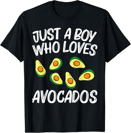 Funny Avocado For Boys Kids Pear Guac Avocados Mexican Fruit T-Shirt - T-Shirt | Black