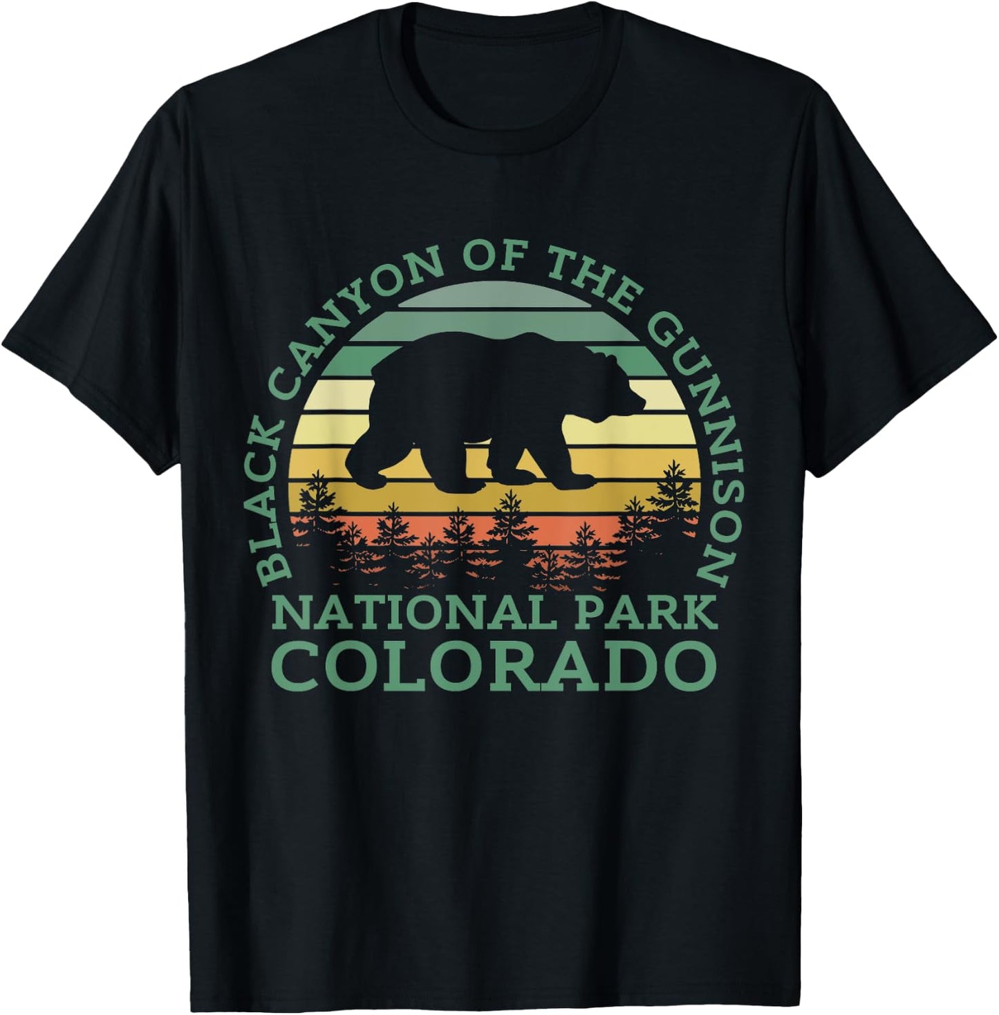 Black Canyon Of The Gunnison National Park T-Shirt - T-Shirt | Black