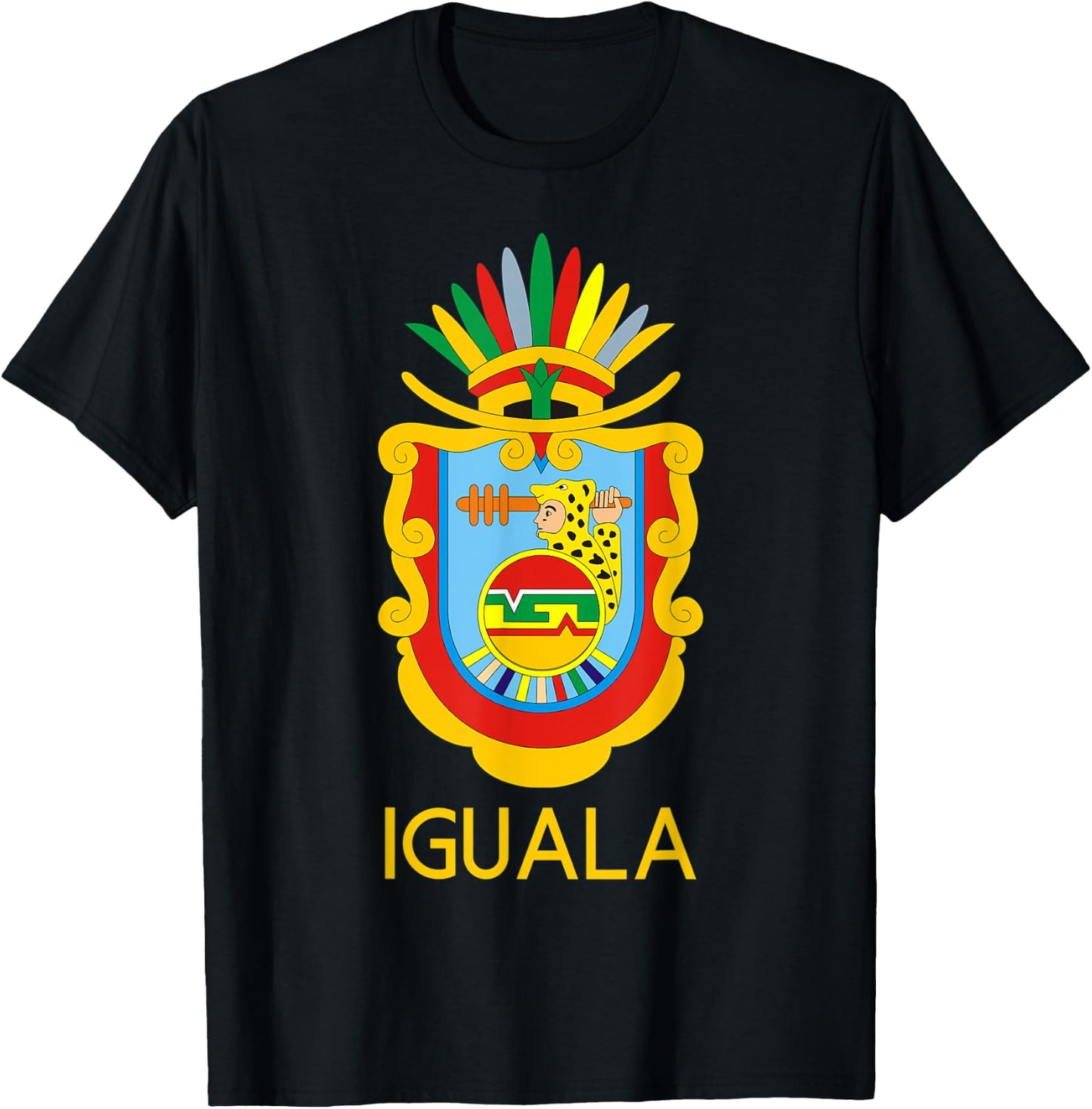 Iguala Guerrero Estado De Mexico Escudo Eagle Aguila T-Shirt - T-Shirt | Black