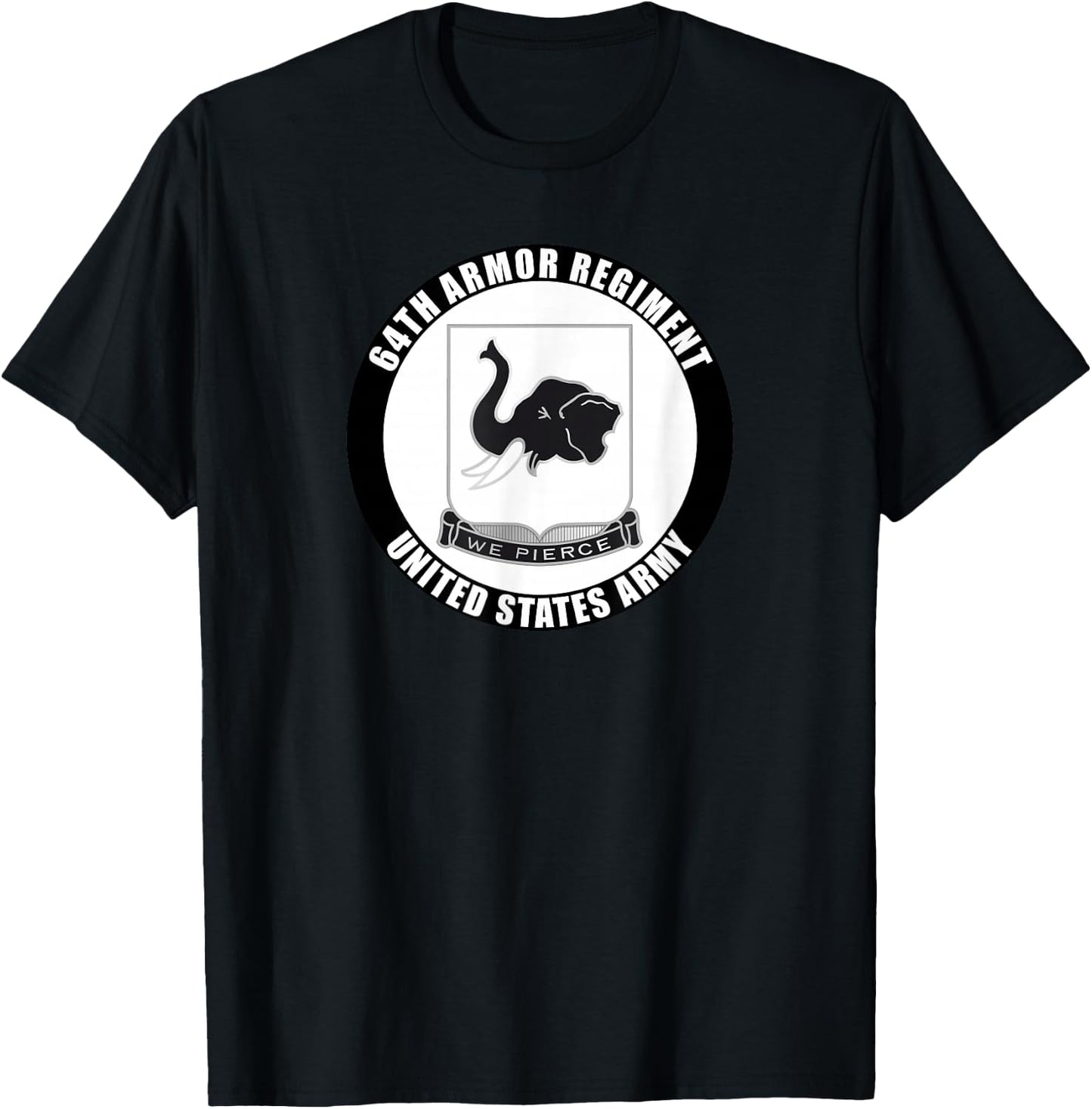 64th Armor Regiment United States Army Veteran Military T-Shirt - T-Shirt | Black