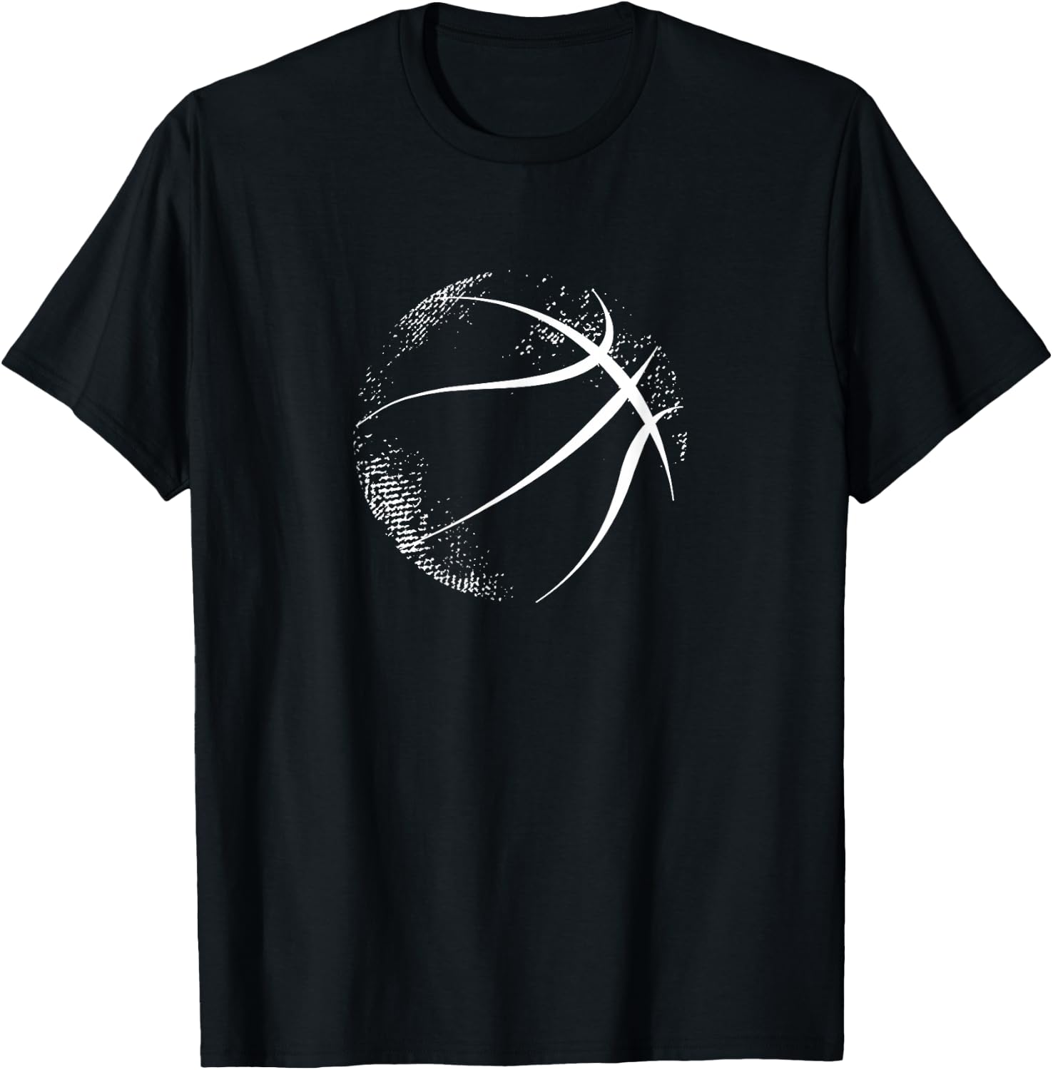Basketball Silhouette Basketball T-Shirt - T-Shirt | Black