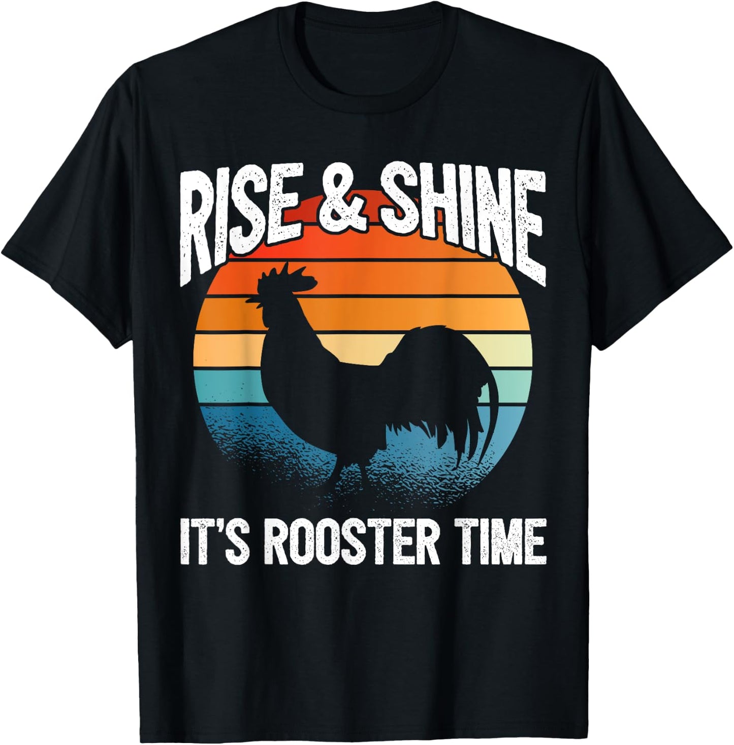 Chicken Farmer & Chicken Lover - Rooster T-Shirt - T-Shirt | Black