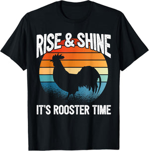 Chicken Farmer & Chicken Lover - Rooster T-Shirt - T-Shirt | Black