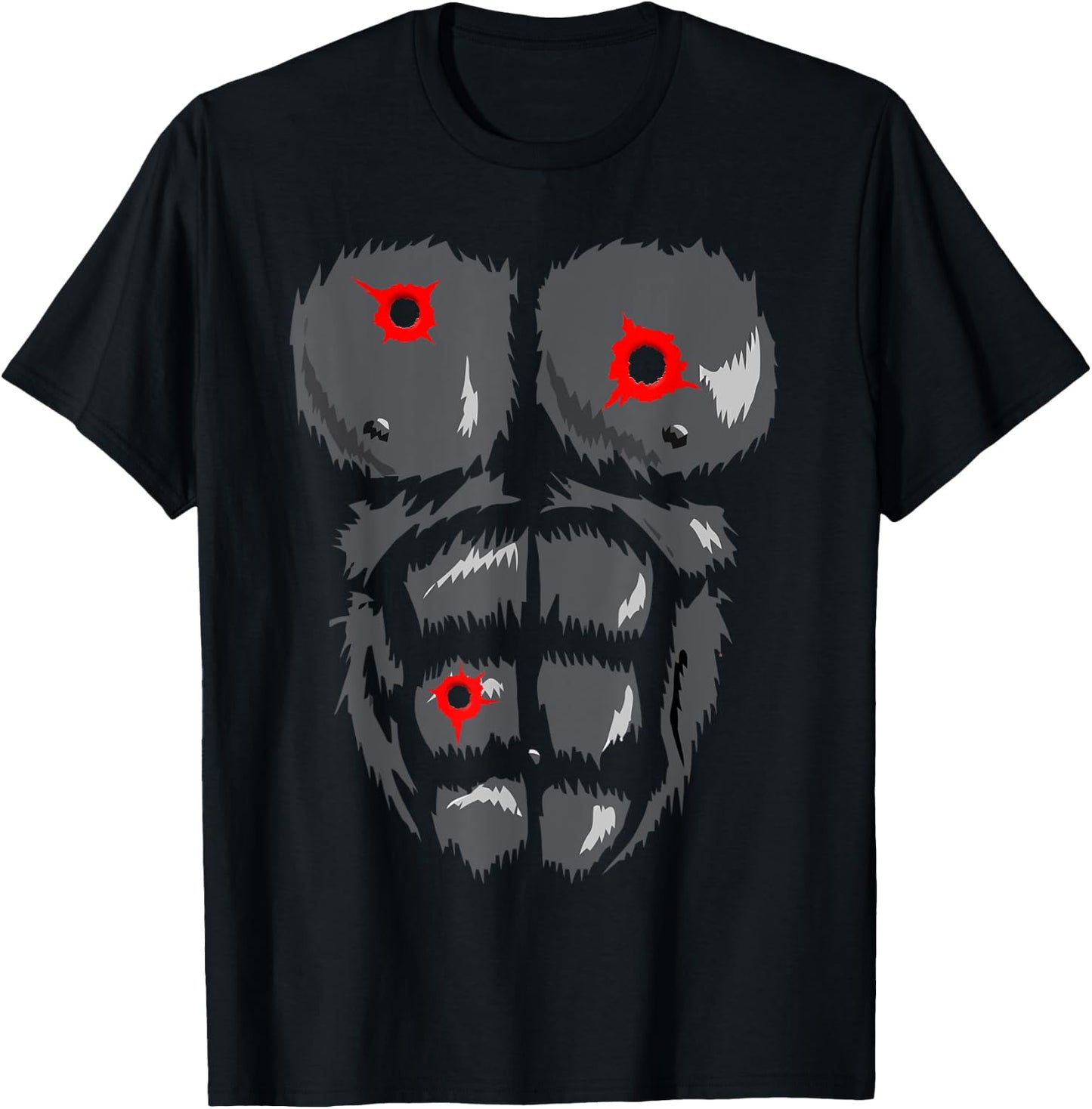 Halloween Funny Gorilla Monkey Belly Chest kids Costume T-Shirt - T-Shirt | Black