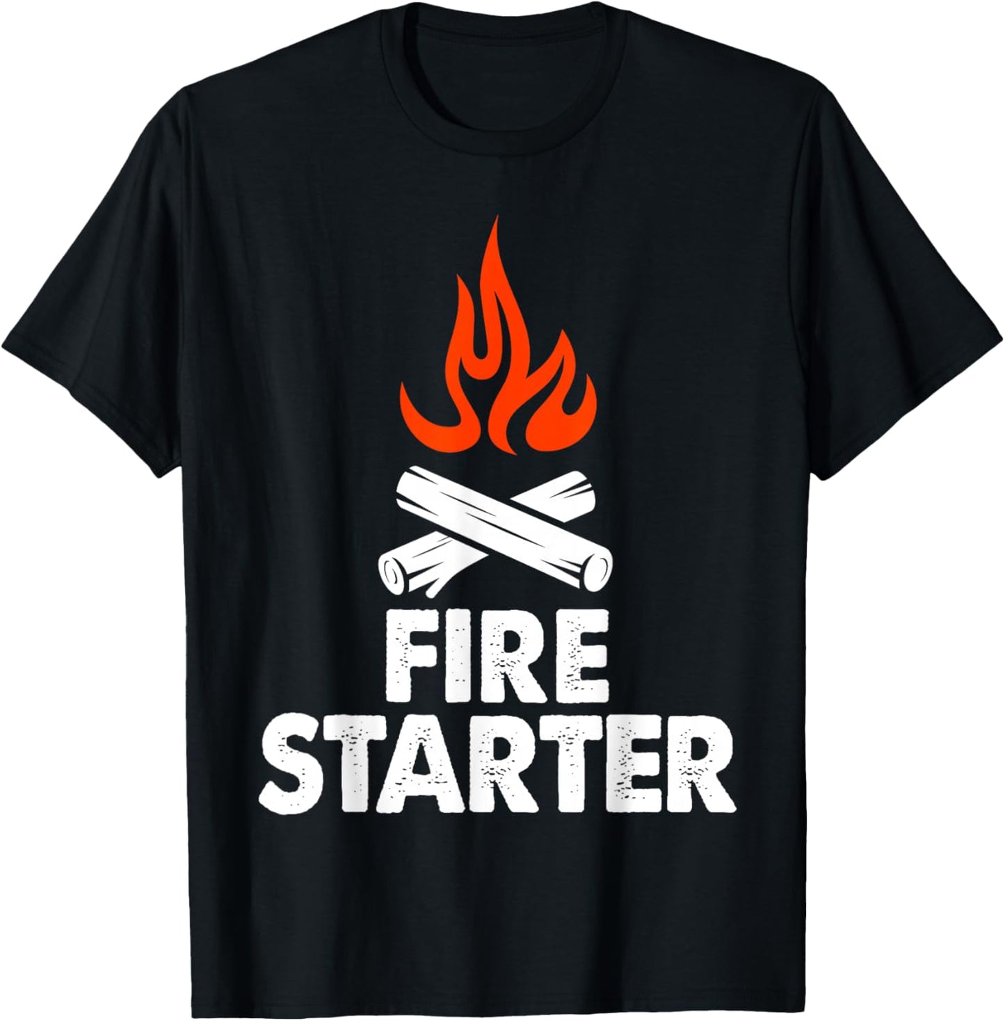 Fire Starter Shirt Men Campfire Starter T-Shirt - T-Shirt | Black