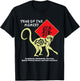 Year of The Monkey Chinese Zodiac Lunar New Year Men Women T-Shirt - T-Shirt | Black